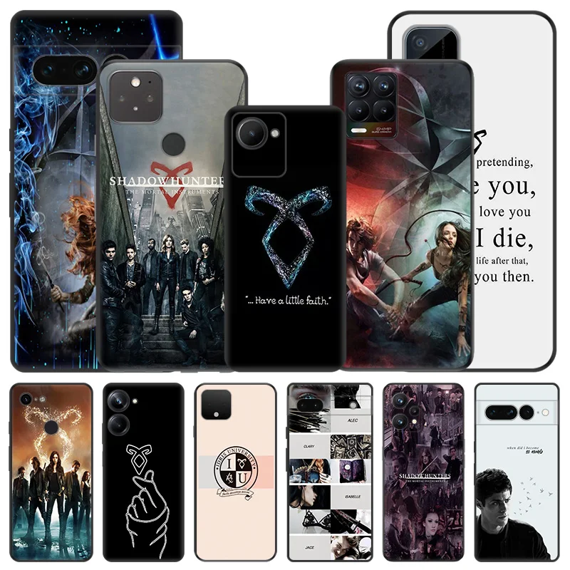 Soft Phone Cases For Pixel 8a 7a 6a 7 6 8 Shadowhunters Clary Fray Honor X8b X9b X7b 70 90 X6 X7 X8 X9A Magic5 Black Matte Cover