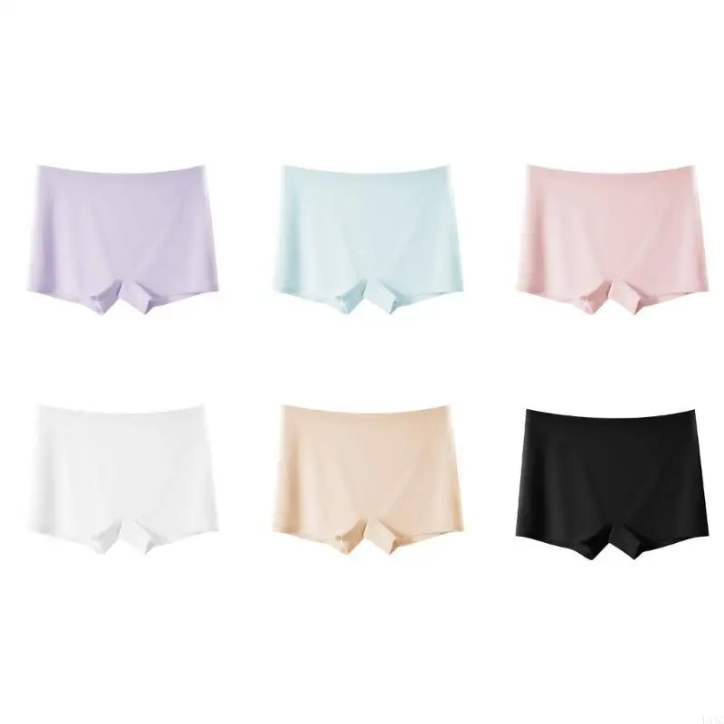 

L5YC Slip Shorts for Under Dress Seamless Smooth Boyshorts Panties Safety Panties