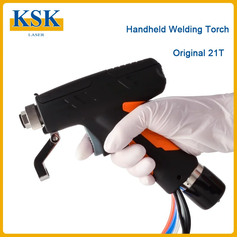 1064nm 4-in-1 Laser SUP21T Welding Head with SUP-AFM-A Wire Feeder Laser Welding System Set for Fiber Welding Machine
