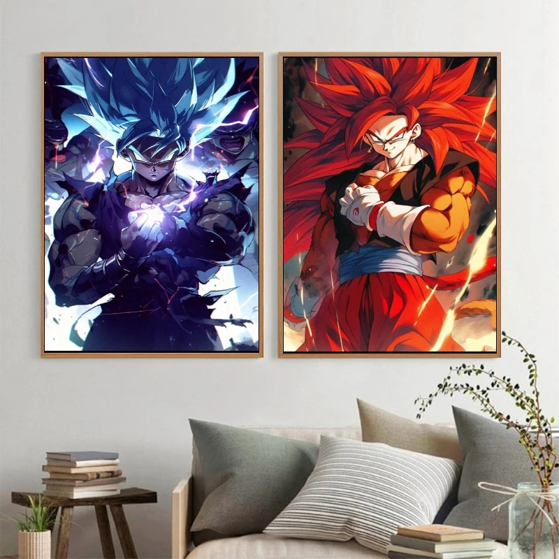 

Japanese Anime Dragon Ball Son Goku Canvas Painting Christmas Gift Living Room Modern Home Print Can Be Customized