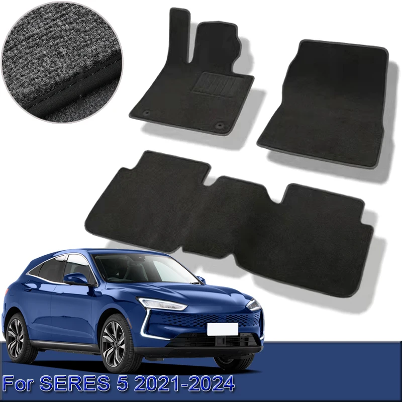 For SERES 5 2021 2022 2023 2024 Custom Car Floor Mats Waterproof Non-Slip Floor Mats Interior Carpets Rugs Foot Pads Accessory