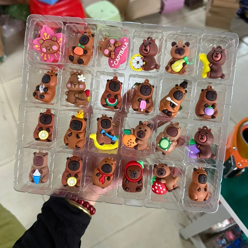 Christmas Advent Toy 2025 Capybara Miniature Doll Countdown Calendar For Kid Adorable Home Decoration Lovable Christmas