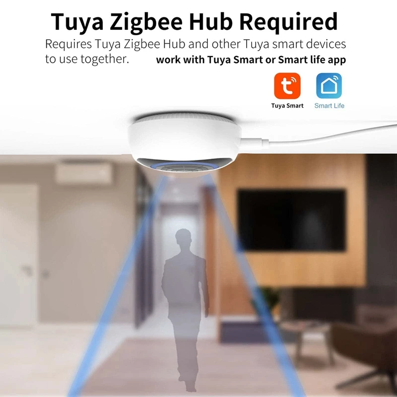 Smart Human Presence Sensor Tuya Zigbee Mmwave Radar Detector Smart Home Security