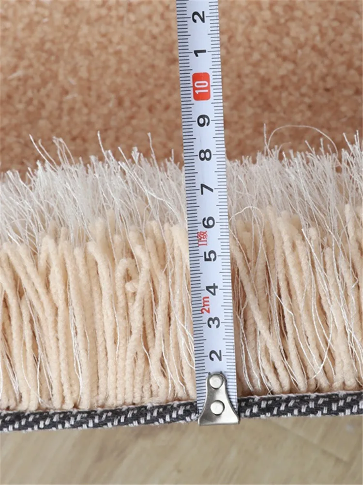 سجادة تشفير سميكة للشعر الطويل للفتيات ، سجادة بجانب السرير بلون واحد ، سجادة نافذة غرفة بسيطة ، سجادة بيضاوية ، أفخم ، غرفة نوم