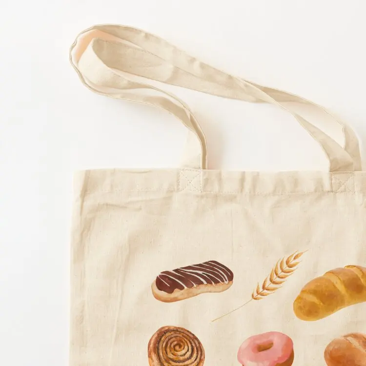 Assorted Bakery Goods Tote Bag Large bags for women tote bag university Candy bags foldable reusable bag
