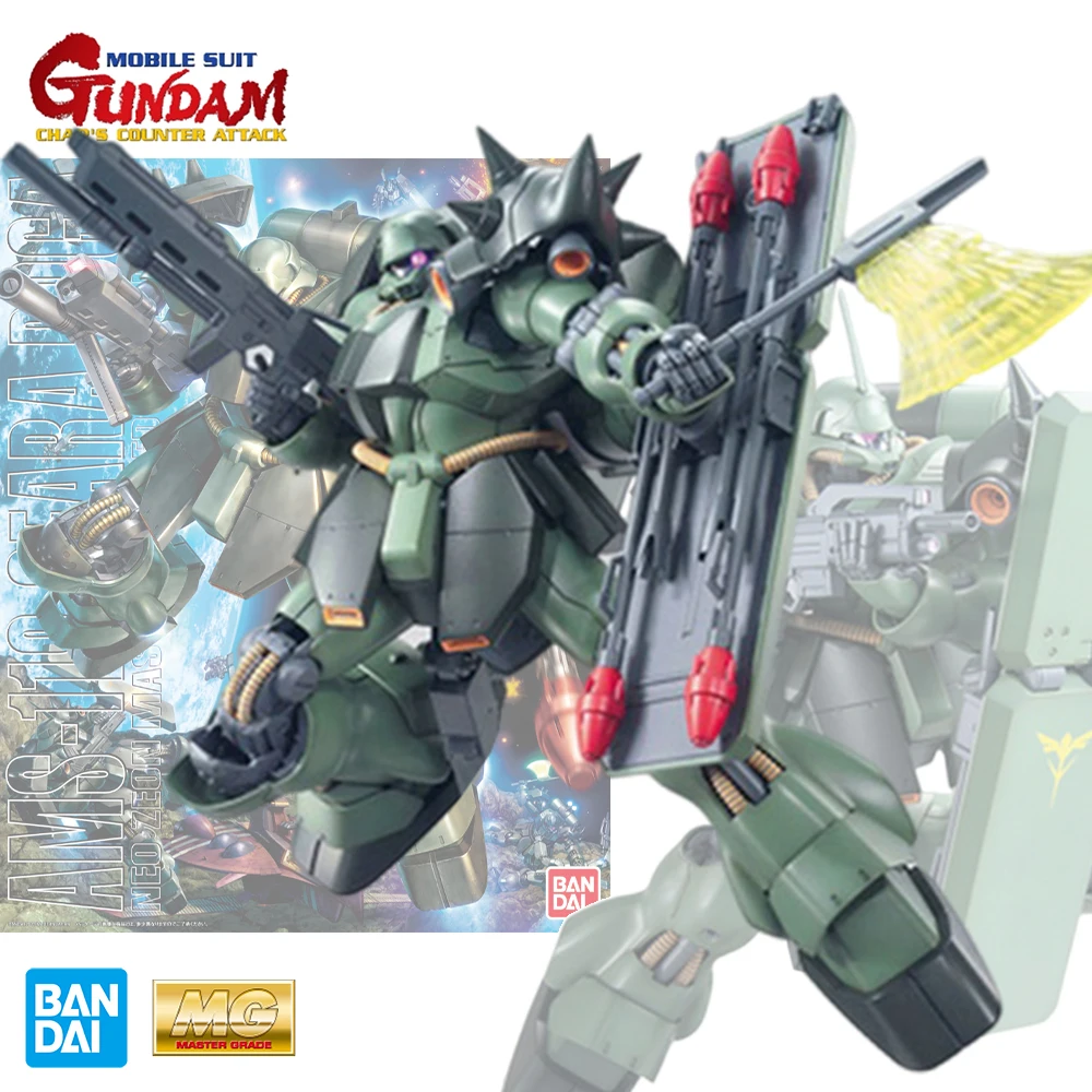 Bandai Genuine Gundam MG 1/100 AMS-119 Geara Doga Anime Action Figure Assembly Toys Model Collectibles Decorative Toy Gifts