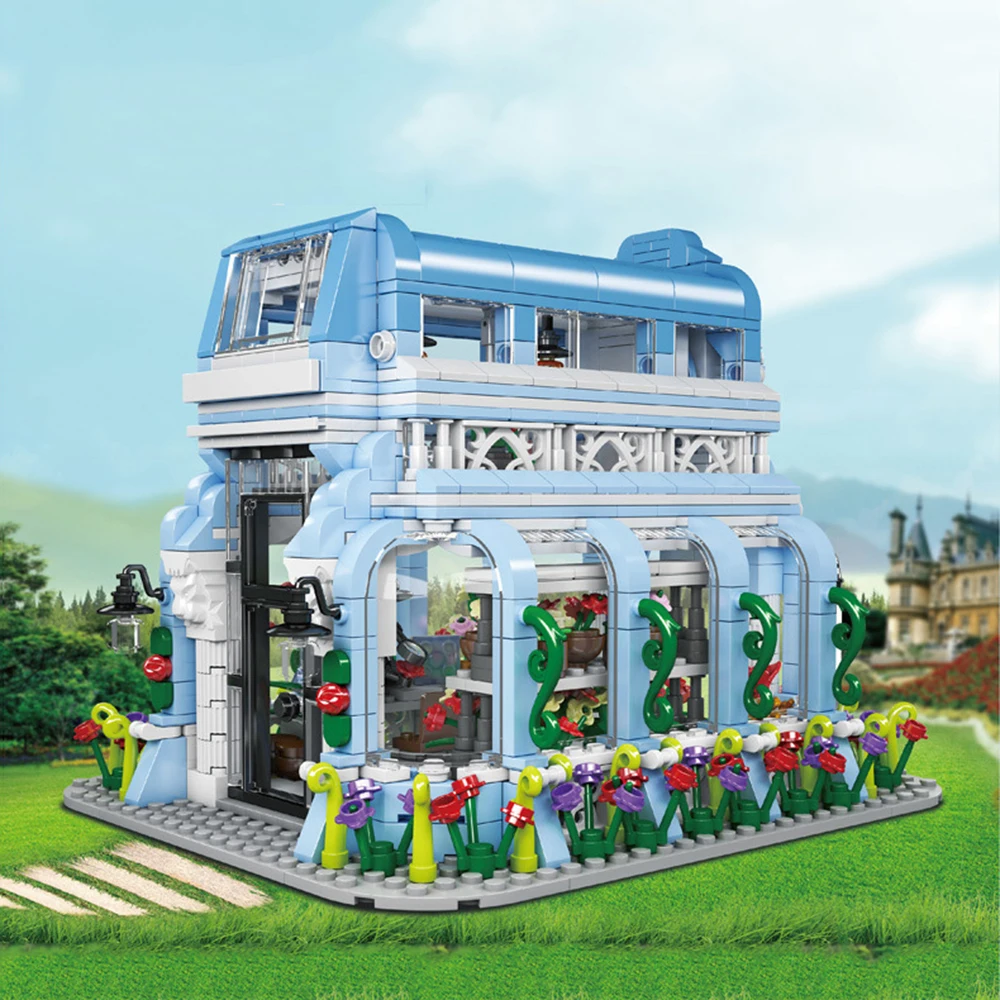 絶妙な植物園ビルディングブロック建築モデル子供のおもちゃデスクトップ装飾ギフトセット