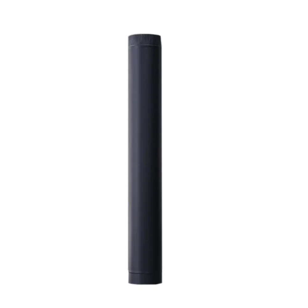 Heavy Duty Flue Pipe Tapered Pipe 12.5*50*0.06cm Stove Pipe Enhanced Smoke Flow Thickened Construction For Stove Venting