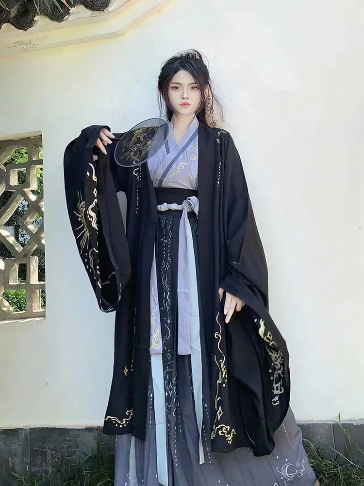 

Traditional Chinese Costumes for Women Hanfu Fairy Dress Folk Dance Vintage Embroidery Princess Outfit Ladies Tang Suit Cosplay