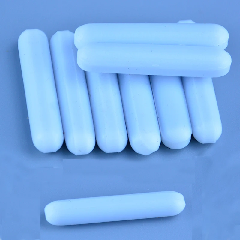 1 Chiếc PTFE Máy Khuấy Từ Máy Trộn Khuấy Thanh, Màu Trắng, Khuấy Đều Cần Từ Tính, Phòng Thí Nghiệm Thanh khuôn Tấm Nam Châm
