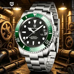 PAGANI DESIGN Original 8215 Automatic Mechanical Man Watch Stainless Steel 10bar Waterproof Clock Sapphire reloj hombre New