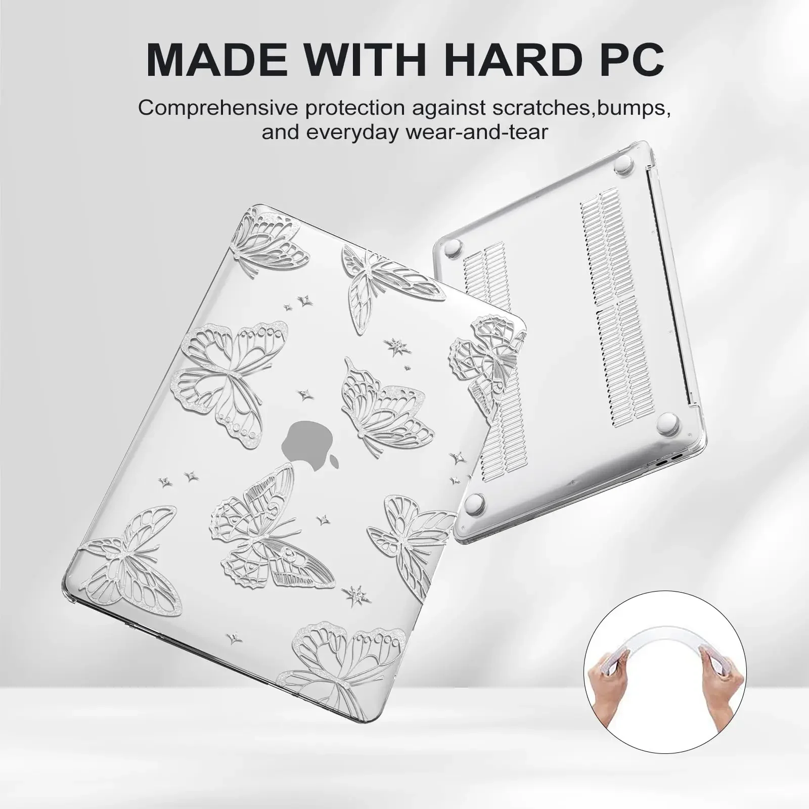 Transparent Print Hard Shell Case For MacBook New Chip M1 Air 13 Pro 13 For Macbook New Pro 14 Pro 16 New Air13.6 M2 Cover Case