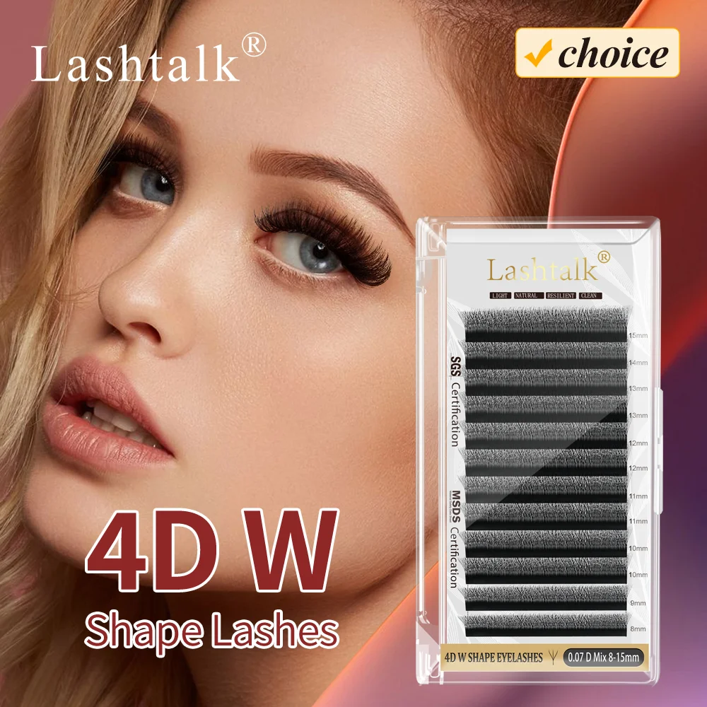 

Lashtalk 4D W Shape Eyelash Extensions Auto Flowering Bloom Clios Density Soft Comfortable False Eyelashes Makeup From Nagaraku