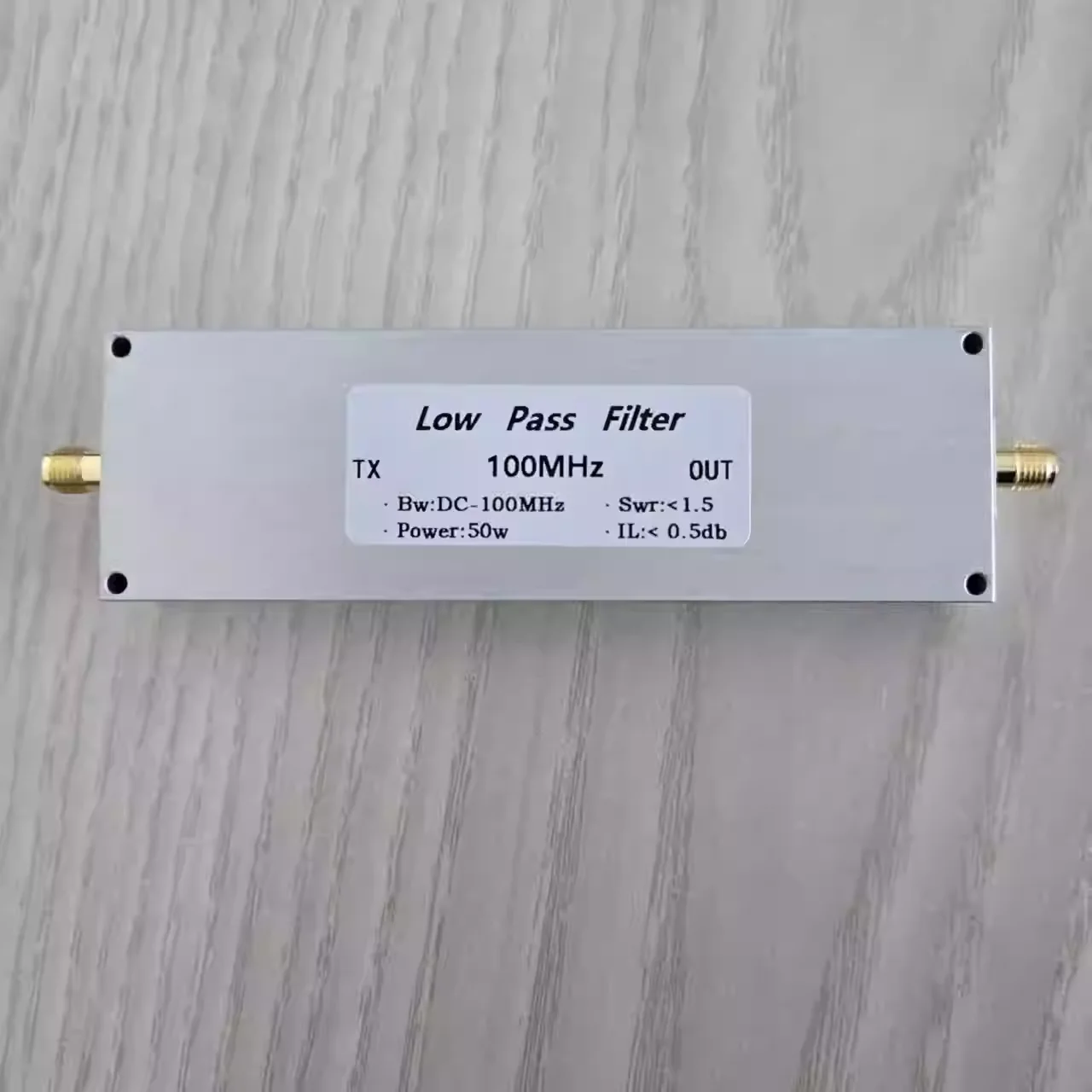 LPF-100M-50WSMA low-pass filter SMA mother seat 50w 100MHz