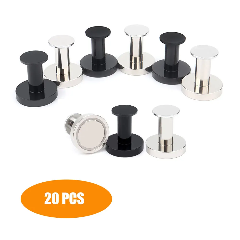 20 Pcs Super Strong Magnet Pins Neodymium Push Pins Sucker Thumbtack Fridge Magnets Small Magnets for Whiteboard Office Kitchen