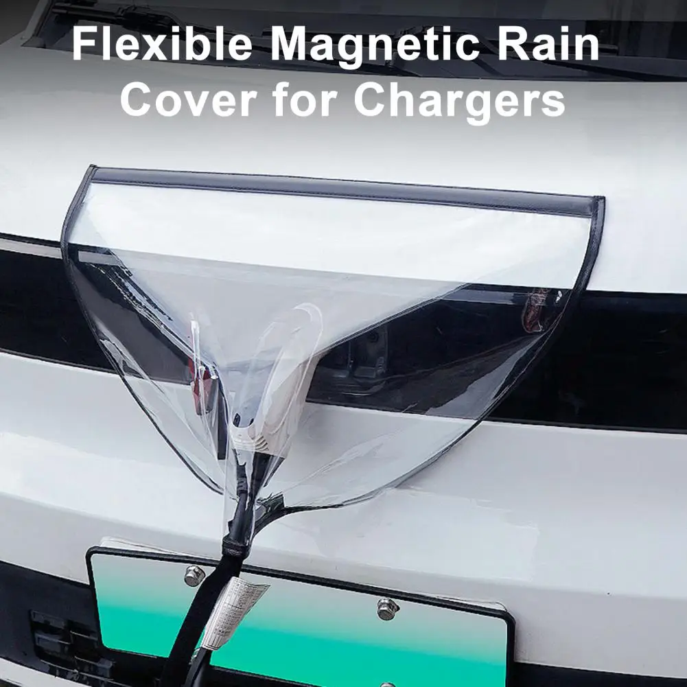 Durable Electric Car Charger Protector Waterproof Charger Port Cover Transparent Magnetic Ev Charger for Electric for Vehicle