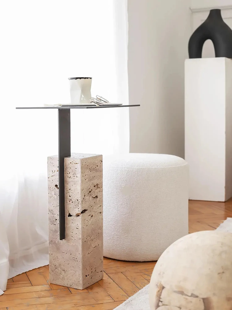 Nordic, living room sofa side table small coffee table