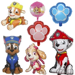 Paw Foil Balloon Ryder macerie Chase Skye Rocky Zuma Everest decorazioni per feste di compleanno forniture per bambini giocattoli Globos