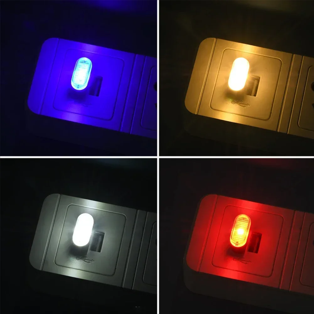 ミニUSB LEDネオンシーリングライト,車内装飾ライト,ユニバーサルPCプラグアンドプレイ,非常灯,1個