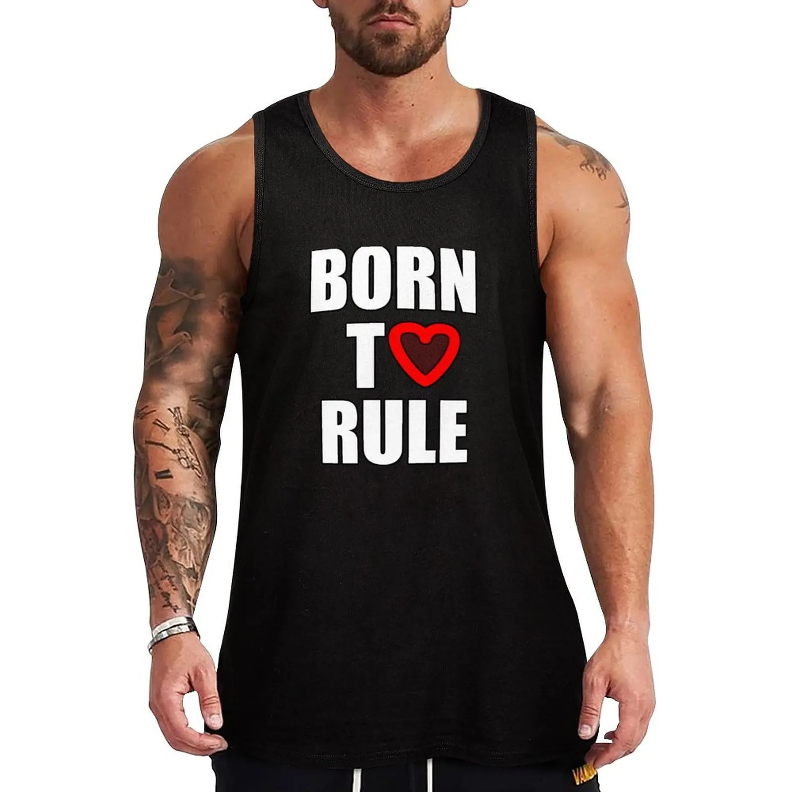 

Born to rule Tank Top Men's clothing brands Men's clothes luxury style sleeveless Male vest