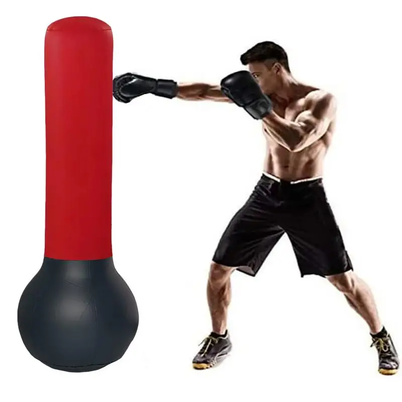 Inflatable Boxing Post Freestanding Inflatable Punching Bag Multi-Functional Boxing Equipment For Fitness Training And