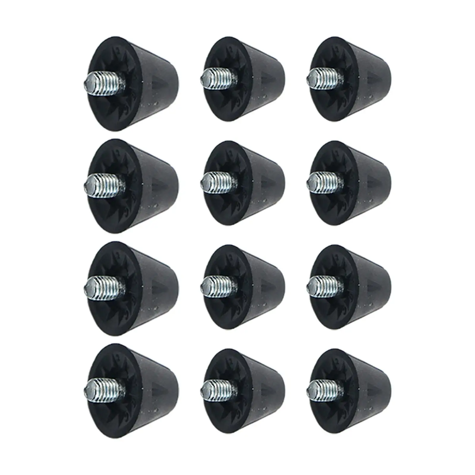 

12x Football Shoe Spikes Professional Anti Slip 13mm 16mm Thread Screw 5mm Dia Replacement Spikes for Training Athletic Sneakers