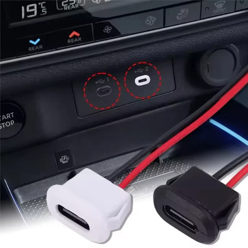 USB Type C Connector with Card Buckle Wholesale Multistyle 3A Type-C High Current Fast Charging Jack Plug Moto Equipments