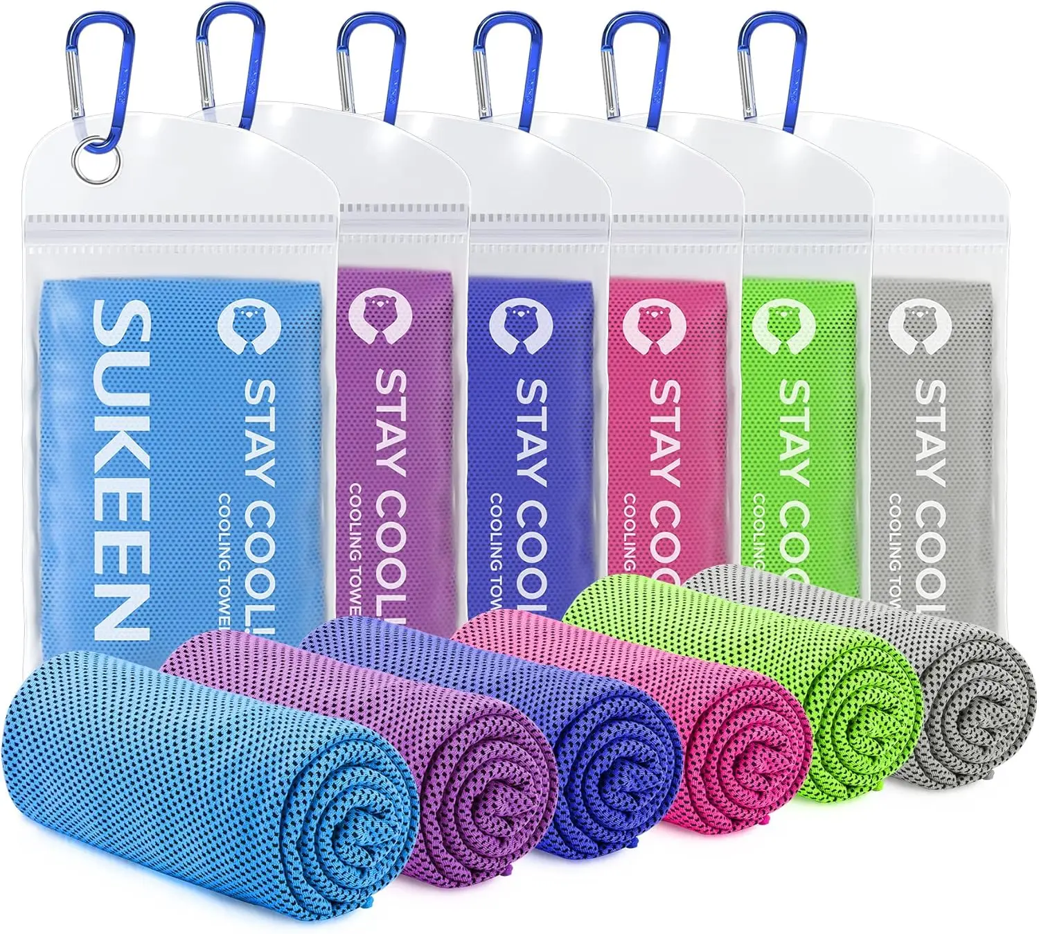 

Cooling Towel 40x12 Inches - Soft Breathable Chilly Towel for Yoga, Golf, Gym, Camping, Running & More