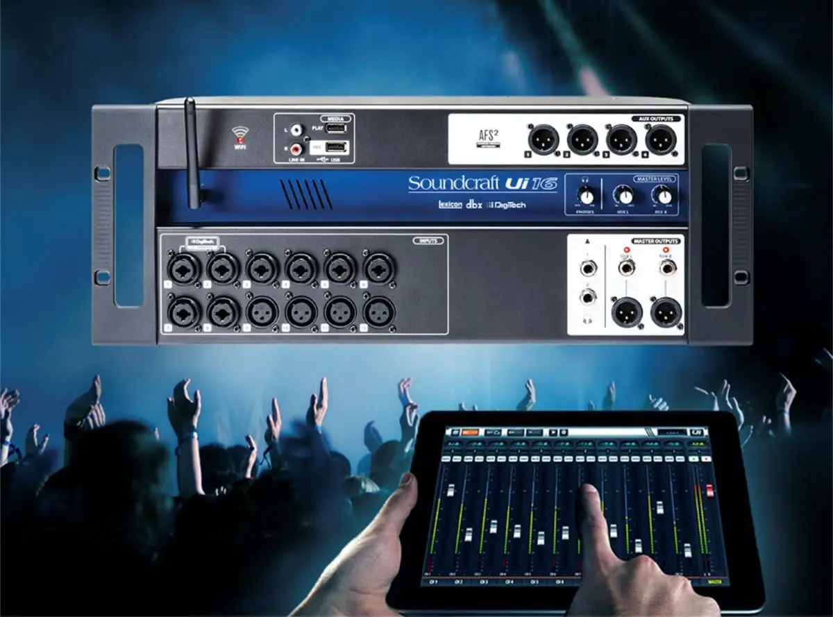 Soundcraft Ui16 خلاط رقمي 16 مدخل يتم التحكم فيه عن بعد