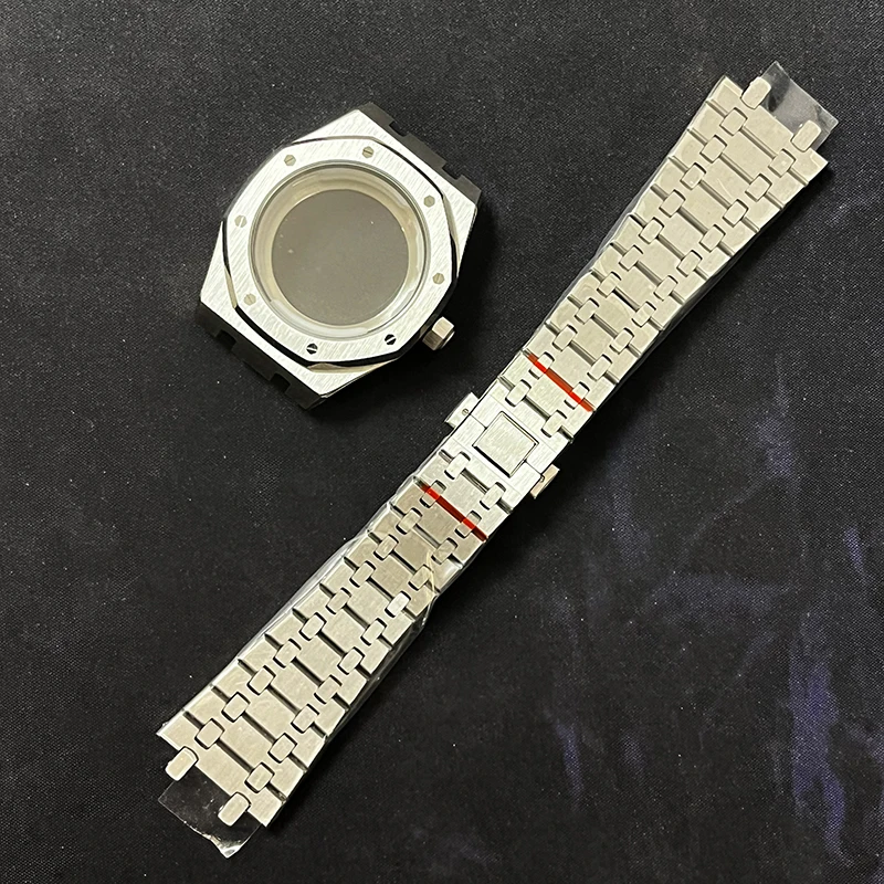 Watch accessories: stainless steel case compatible with NH36 NH35 movement, dial size 30.5mm, case diameter 41mm