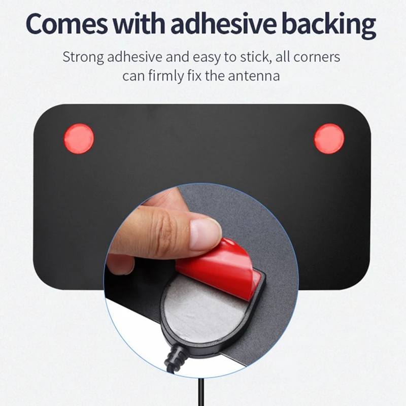 신호 증폭기가 있는 HDTV 디지털 수신 안테나, 25DB 고이득 HD VHF UHF 신호 리시버 DVB-T2