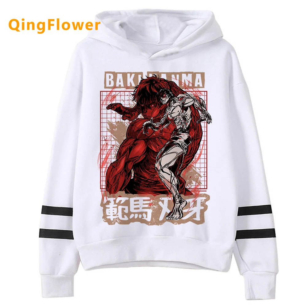 

Baki hoodies women 90s sweat y2k long sleeve top Winter Hood Hooded Shirt female aesthetic Hood