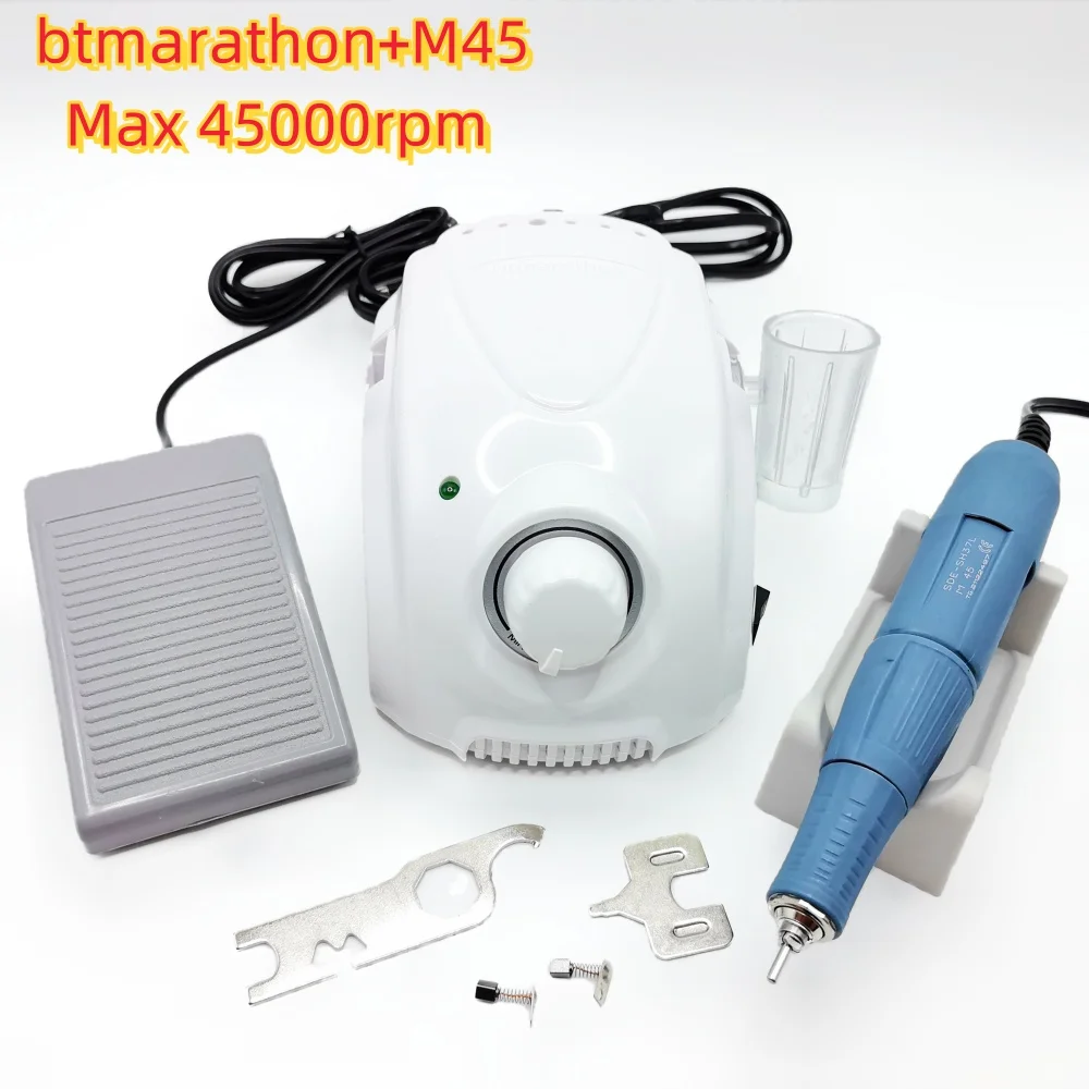 Máquina de Taladro de Uñas BT Marathon M3 de 65 W, 35K 45K H37L1 H200, Cortador de Fresado, Herramienta de Pulido Eléctrico, Máquina de Manicura y Pedicura