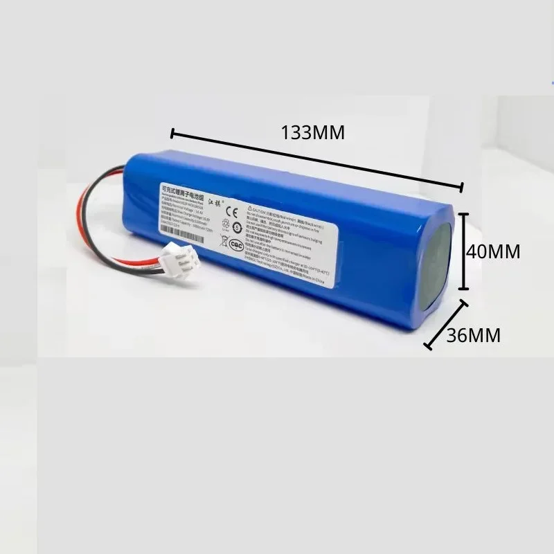 5200mAh Li-ion for ROIDMI Q6 Battery EVE EVA EVE PLUS SDJ01RM Robot Vacuum Cleaner Accessories Spare Parts Charging Battery