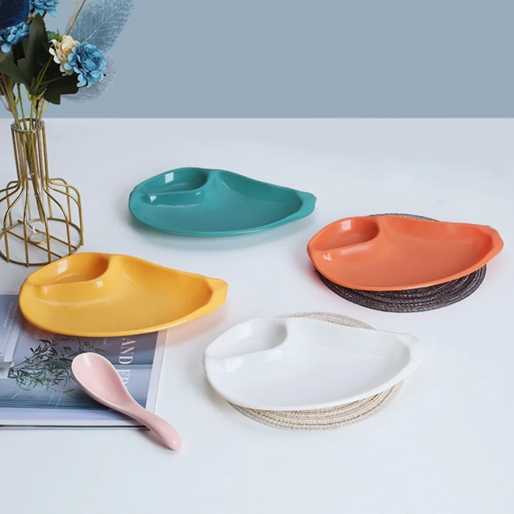 

Snack Dipping Tray Platter Fruit Tray Household Plastic Snacks Steamed Dumpling French Fries Sauce Plate Kitchen Supplies