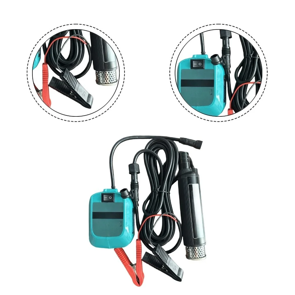 

6/8 Inch 12V 24V Electric Oil Water Transfer Pump 100W 30L Min Flow 5M Lift For Diesel Aluminum Alloy Electric Water Pump