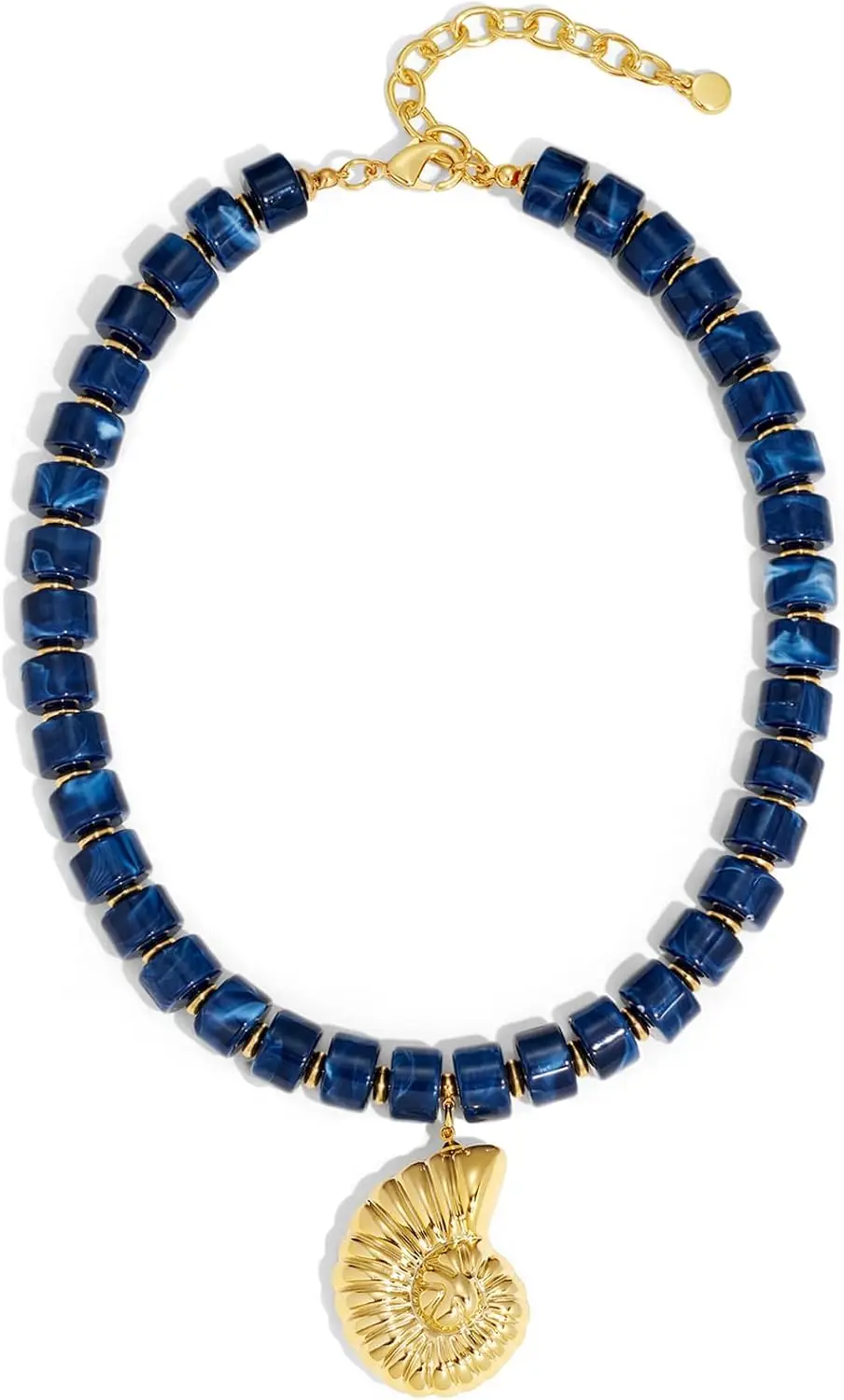 

Большое ожерелье-подвеска из ракушки для женщин, разноцветное бисерное ожерелье, эффектное бохо-колье, массивное пляжное украшение, летнее, в стиле Y2K