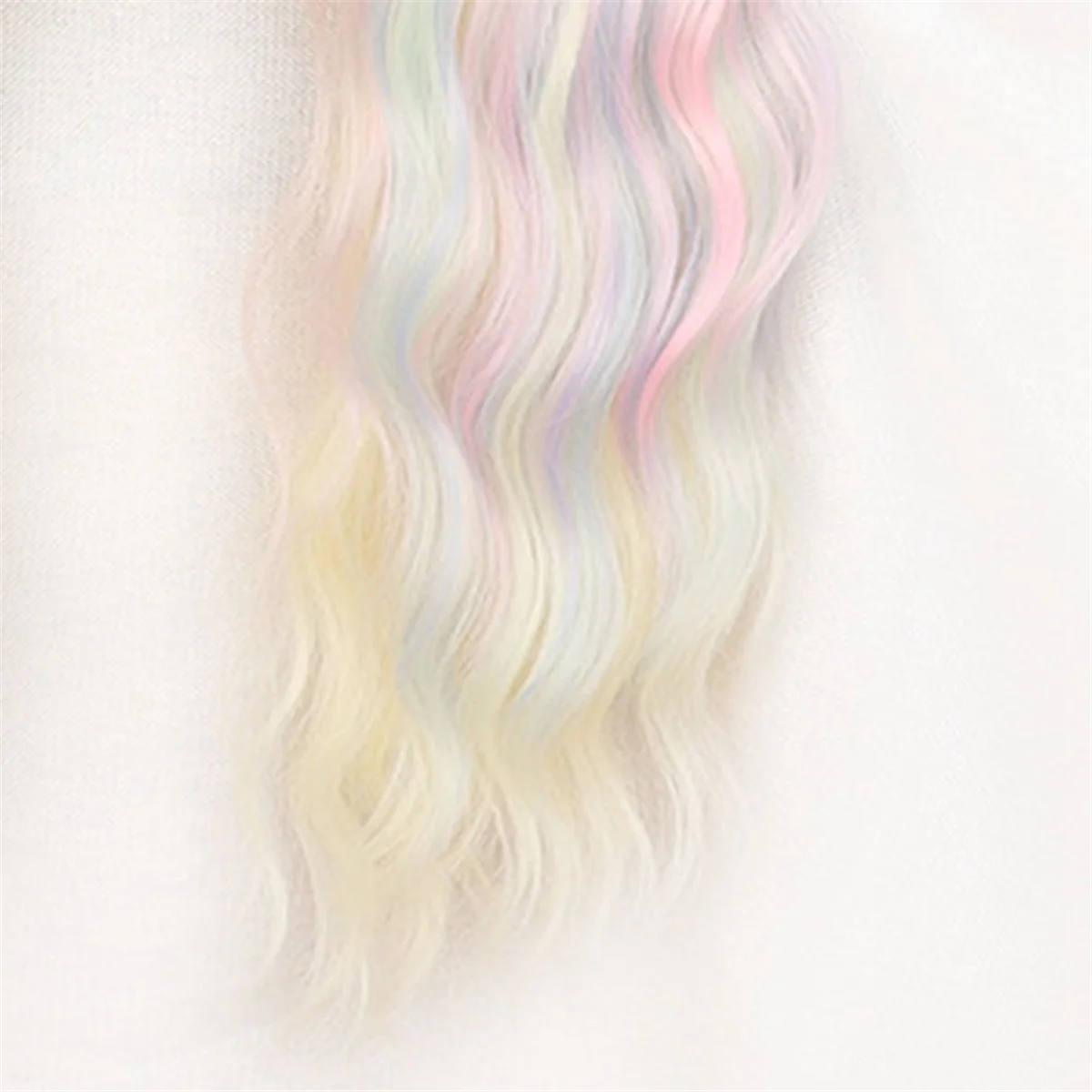 Colorful Rainbow Wig European & American Long Wavy Wigs Cute Girl Daily Party Cosplay Wig