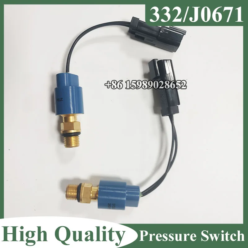 Pressure Switch 332/J0671 332J0671 332-J0671 for JS145W JS130W JS200 JS220 Excavator Electric Sensor