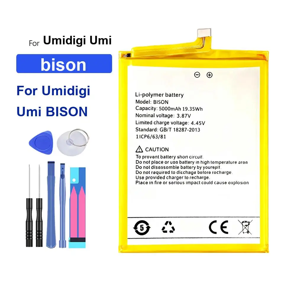 Mobile Phone Battery Safe 5000-6150mAh For Umidigi Umi Bison GT Mobile Phone Battery Safe 5000-6150mAh For Umidigi Umi Bison GT