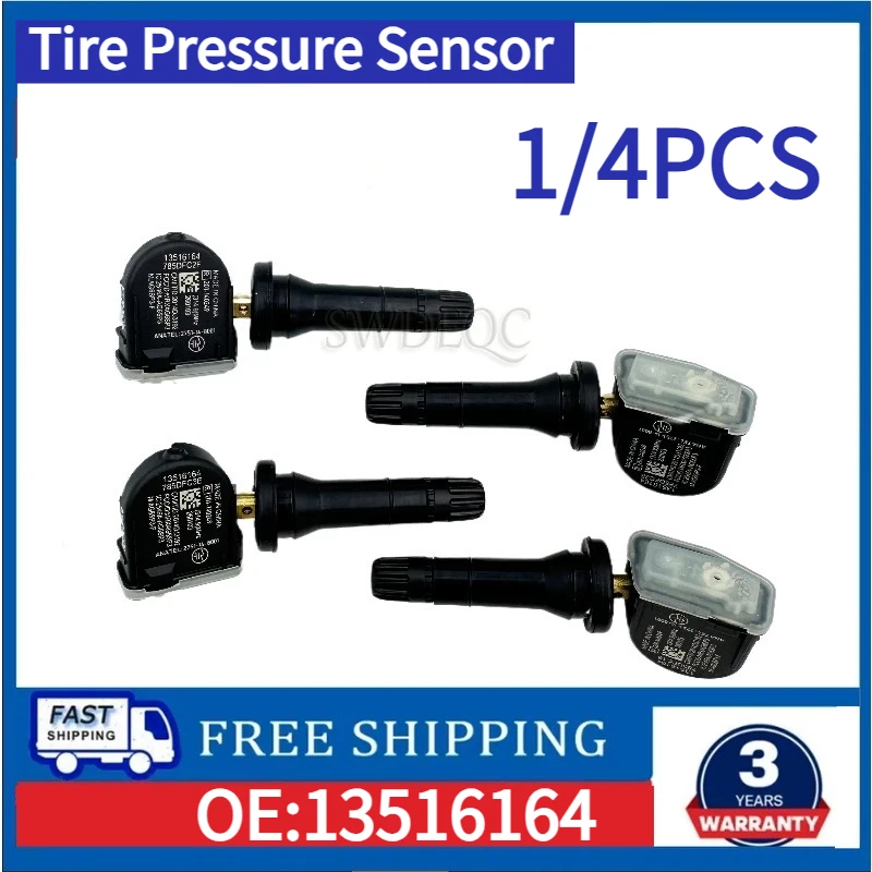 

Датчик давления в шинах 13516164 (1/4 шт.) для Chevrolet Equinox 2018-2023 и GMC Sierra Yukon (TPMS)