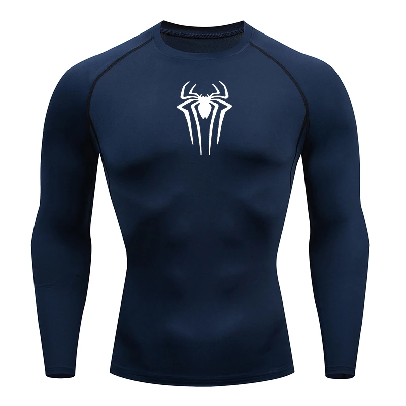 Men Running Compression T-shirt Long sleeves Sport Tees Gym Fitness Sweatshirt Male Jogging Tracksuit Homme Athletic Shirt Tops