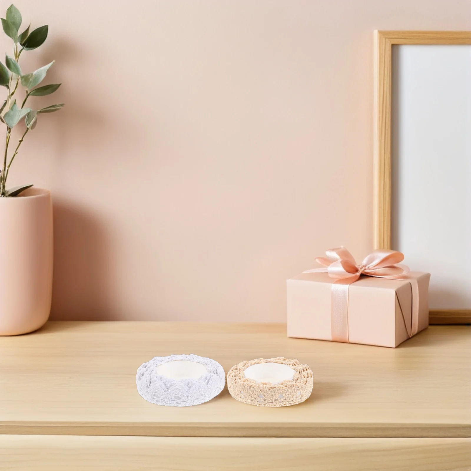 

4 рулона кружевной ленты васи, самоклеящаяся декоративная лента для упаковки подарков, фоторамок, винтажного декора, хлопковое кружево, бежевый