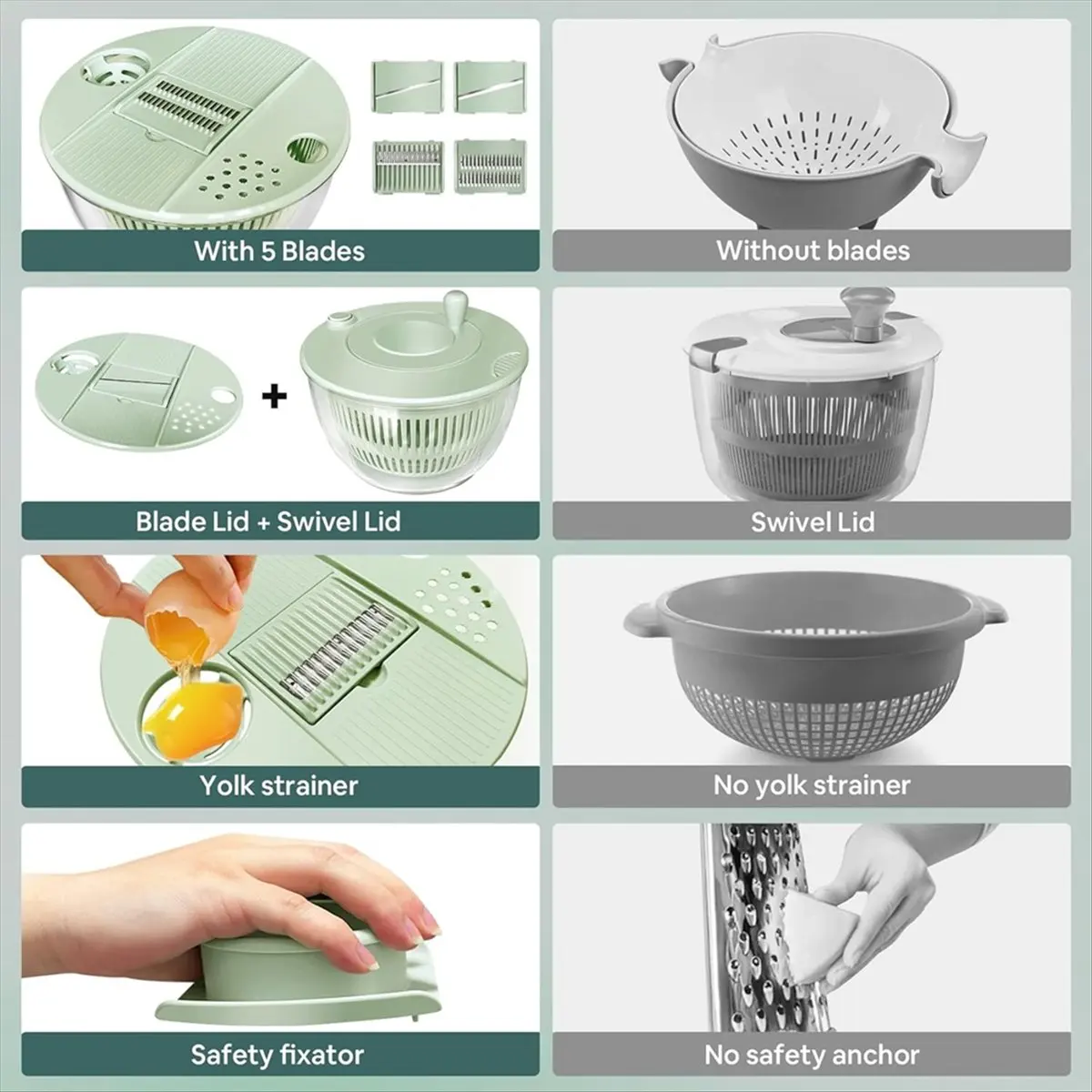 wilwill-salad-spinner-large-vegetables-fruits-wash-bowllettuce-spinner-pasta-and-fries-dryer-with-5-bladeskitchen-colander