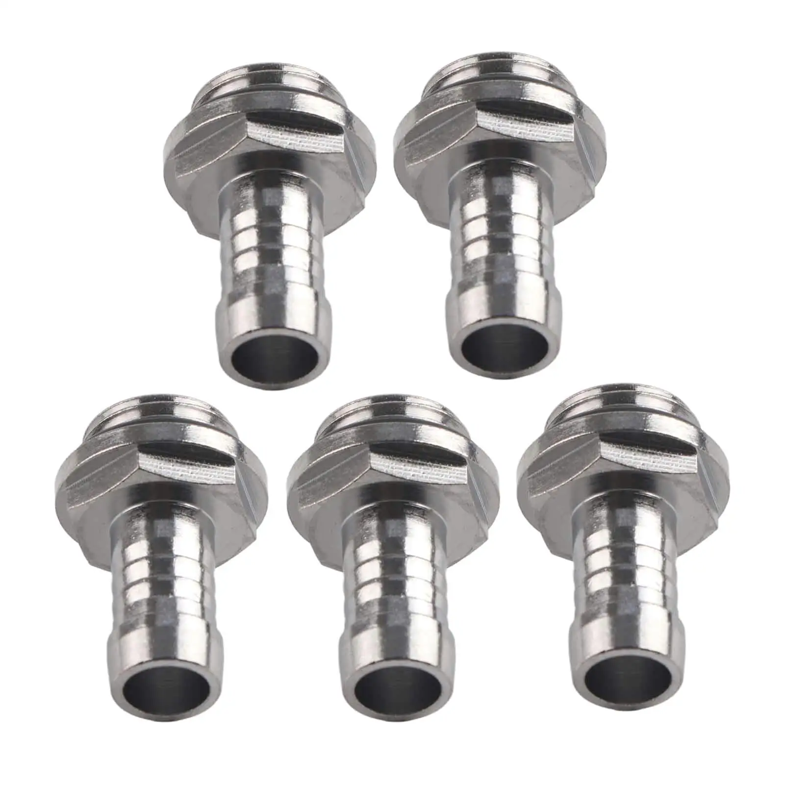 9MM Barb Fitting Water Cooling Two Fitting Barb Connector G1/4 Thread For Tube 6 PCS