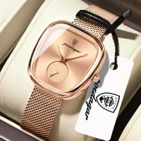 POEDAGAR, Reloj de pulsera elegante a la moda para mujer, Reloj de pulsera resistente al agua de acero inoxidable para mujer, relojes de cuarzo de lujo para mujer, Reloj femenino