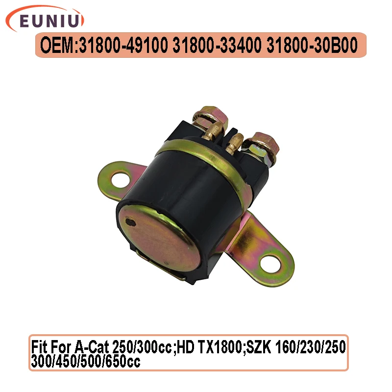 Starter Relay Solenoid For HD VTX1800 A-Cat 250 300cc SZK 35850ZJ1-811 31800-49100 31800-33400 31800-30B00
