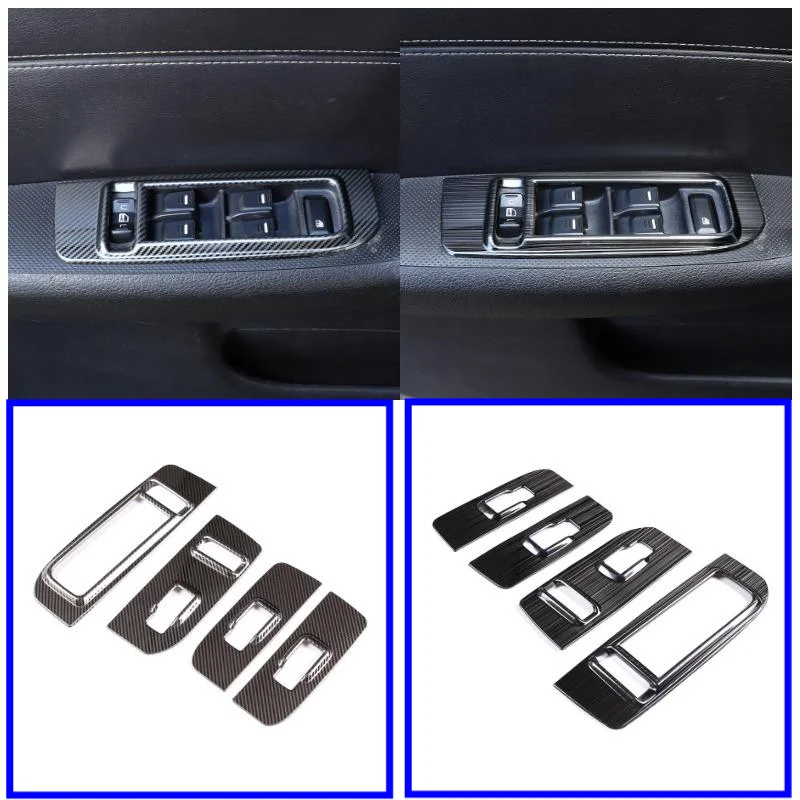 

Stainless Steel Window Glass Lifting Switch Frame Trim Cover For Hummer H3 2005-2009 Modification Car Accessories