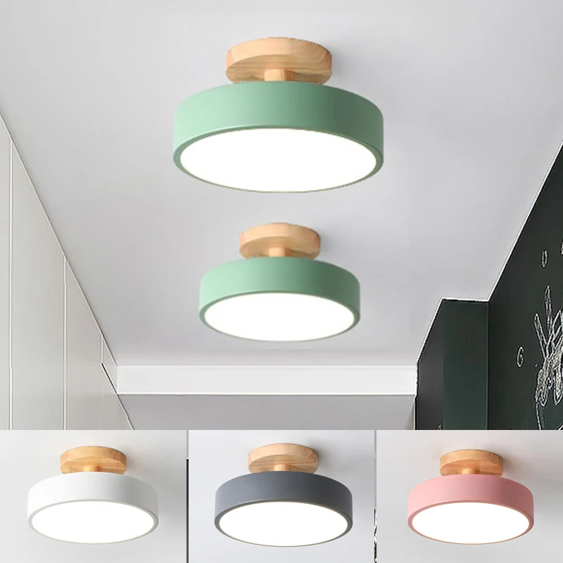 Modern Macaron LED Ceiling Lamp Aisle Chandelier Corridor Stairs Foyer Balcony Bedroom Bathroom Indoor Lighting Fixtures Luster