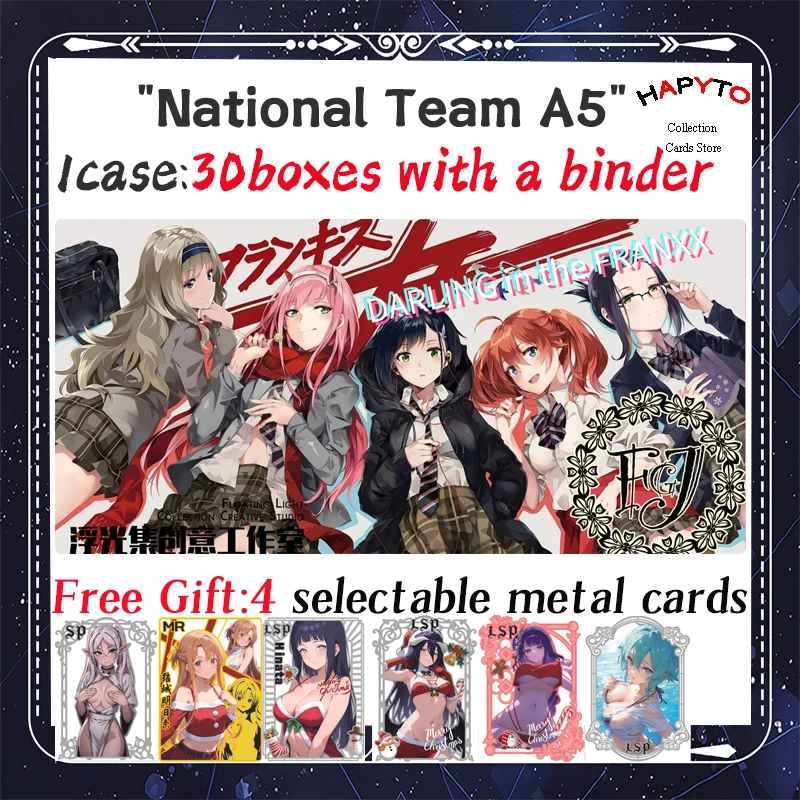 2025 Newest National Team A5 Size Goddess Story Collection Waifu Card Hobby Anime CCG EP SSP Rare Collectible Card Toy Gifts